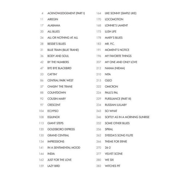 Hal Leonard John Coltrane Omnibook Eb