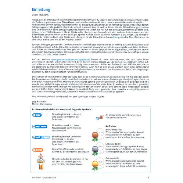 Blser-Schulen-Verlag Gemeinsam Lernen 1 Drumset