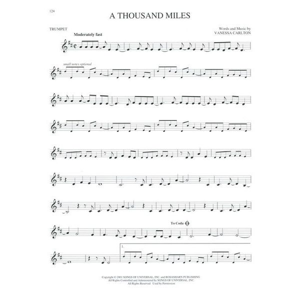 Hal Leonard Big Book Of Trumpet Songs