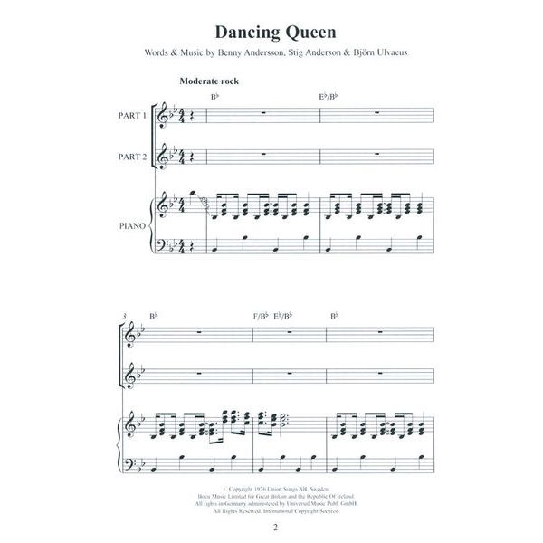 Novello & Co Ltd. Easy ABBA Chor