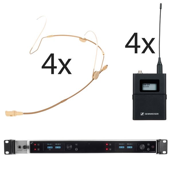 Sennheiser EW-DX 4x HSP 4 Lemo R1-9 Set