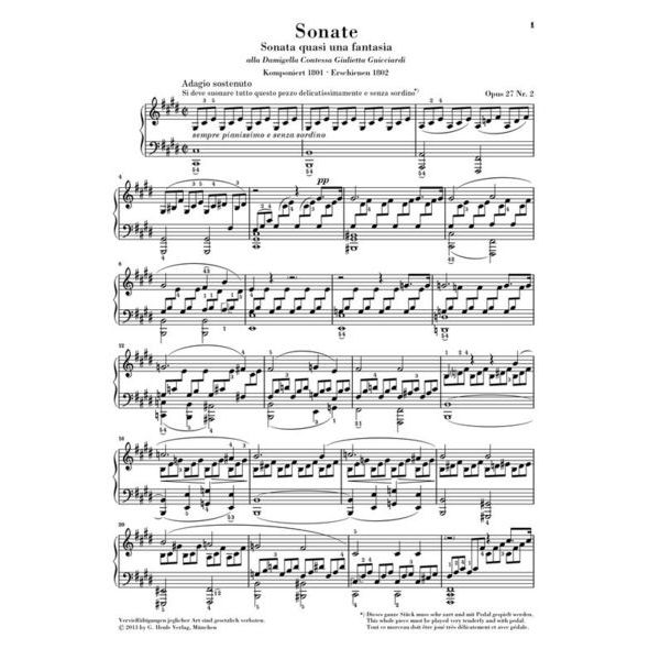Henle Verlag Beethoven Mondscheinsonate