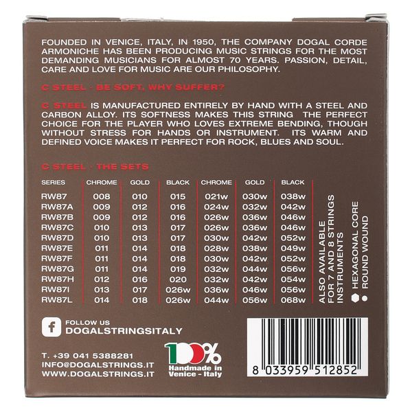 Dogal RW87C Carbonsteel 010-046c