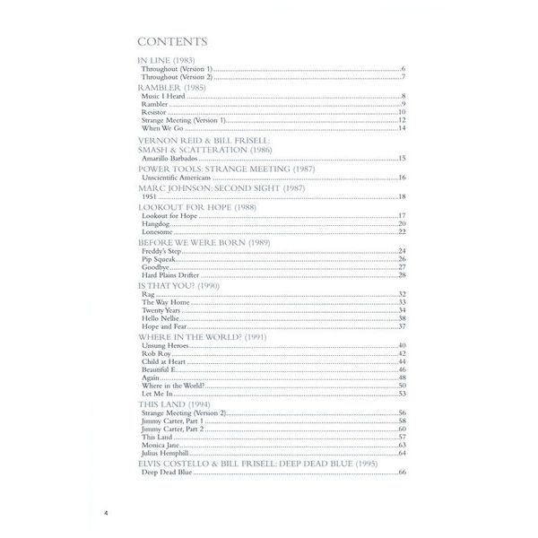 Hal Leonard Bill Frisell An Anthology