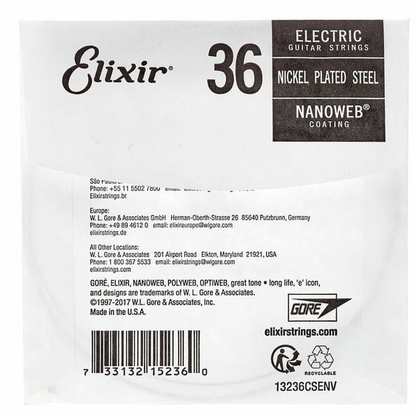 Elixir .036 Electric Guitar