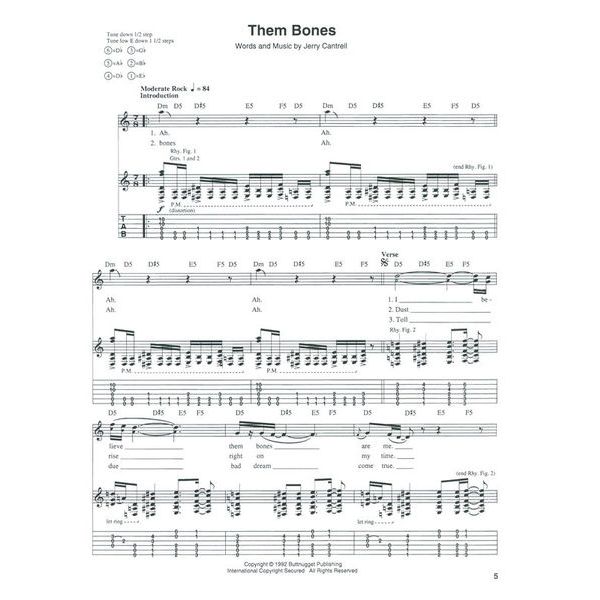 Hal Leonard Alice In Chains Dirt