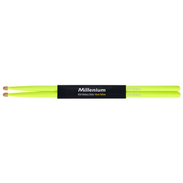 Millenium H5A Hickory Sticks Neon Yellow