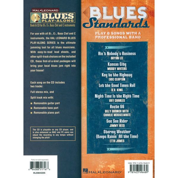 Hal Leonard Blues Play-Along Standards