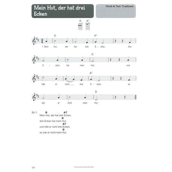 Bosworth 100 Kinderlieder Ukulele 2