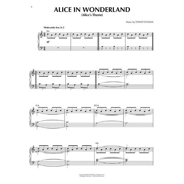 Hal Leonard Movie & TV Music Danny Elfman