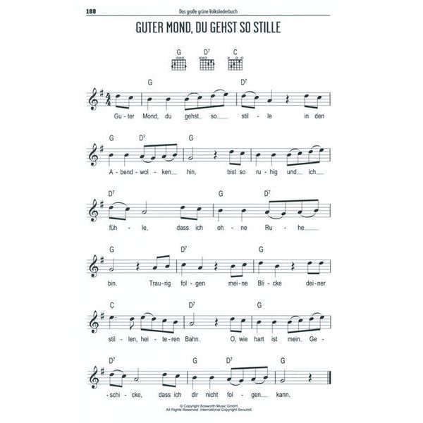 Bosworth Das Volksliederbuch Gitarre