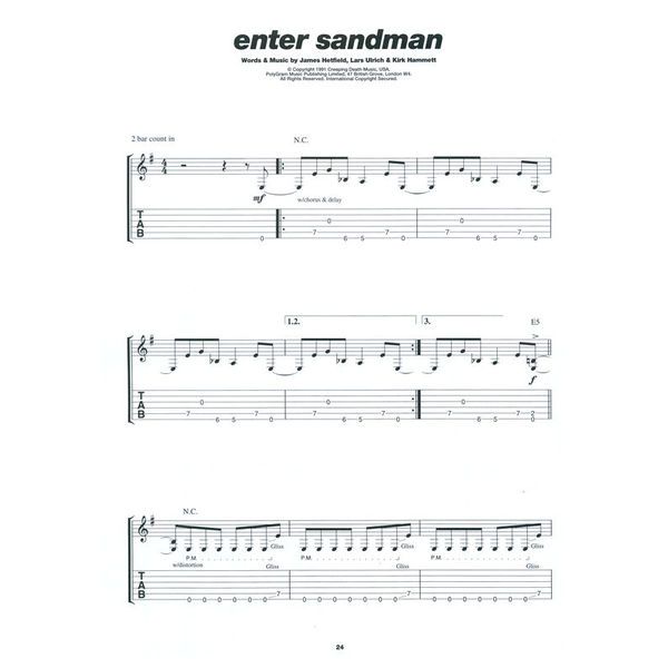 Music Sales Play Guitar With Metallica