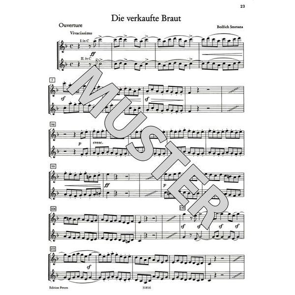 Edition Peters Orchester Probe Klarinette