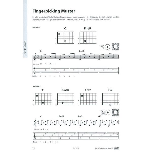Hage Musikverlag Let's Play Guitar 2