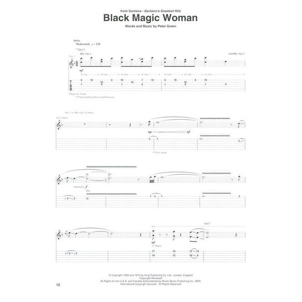 Hal Leonard Santana Guitar Anthology