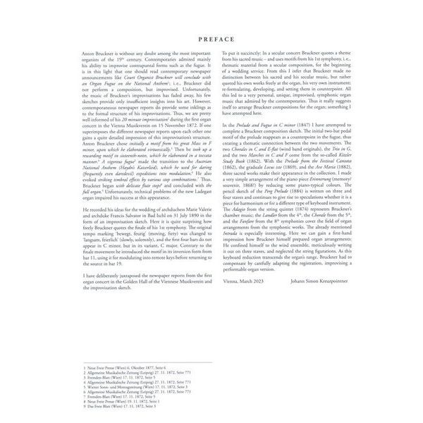 Doblinger Musikverlag Anton Bruckner for Orgel