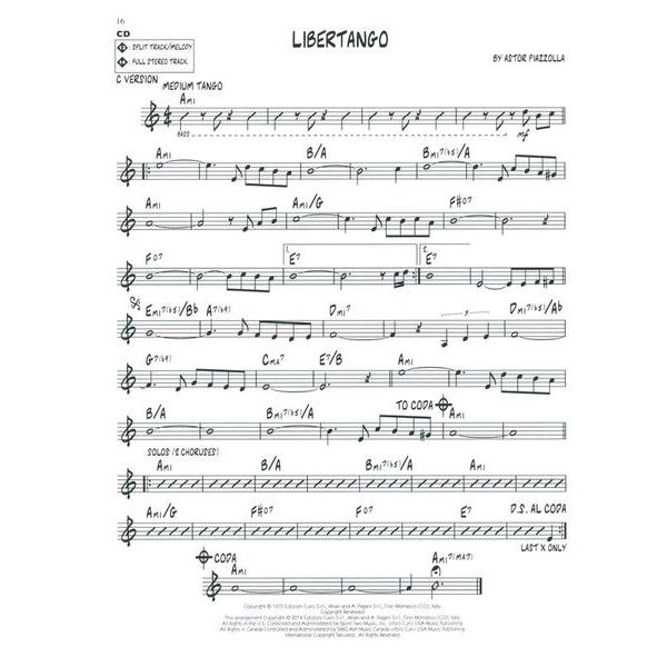 Hal Leonard Jazz Play-Along Tango