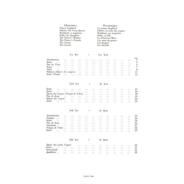 Boosey & Hawkes Tschaikowsky Schwanensee