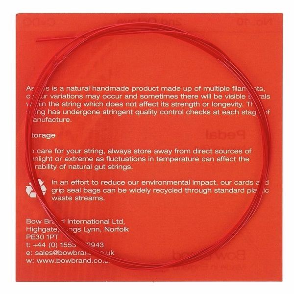 Bow Brand Pedal Natural Gut 2nd C No.10