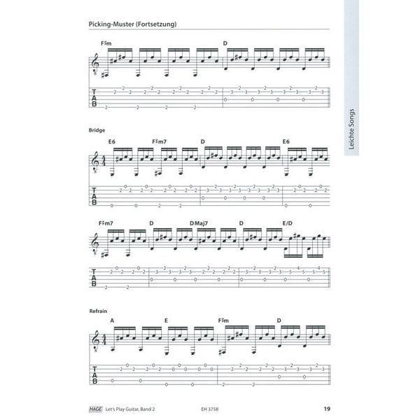 Hage Musikverlag Let's Play Guitar 2