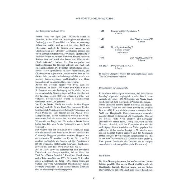 Musikverlag XYZ Van Eyck Der Fluyten Lusthof 3