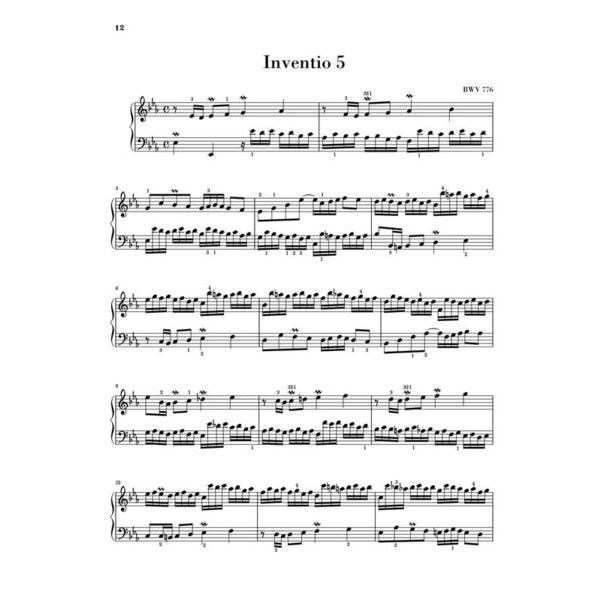 Henle Verlag Bach Zweistimmige Inventionen