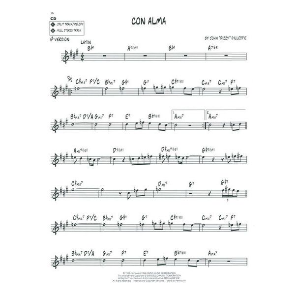 Hal Leonard Jazz Play-Along D. Gillespie