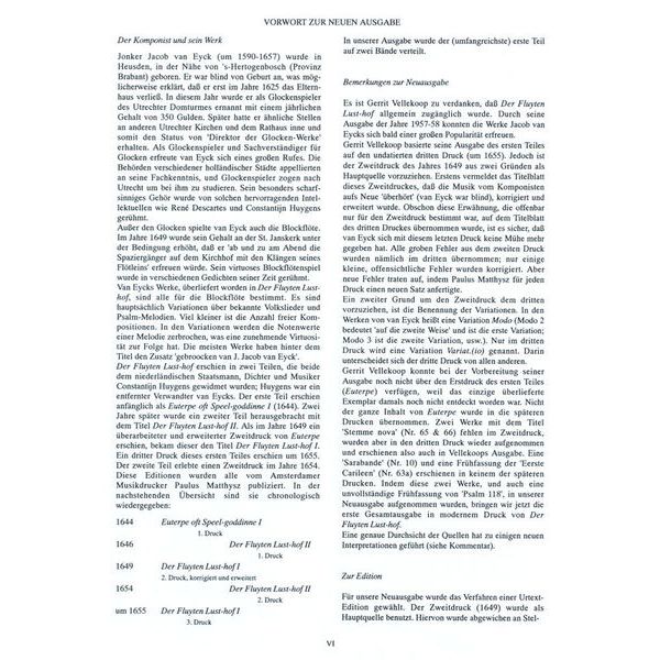 Musikverlag XYZ Van Eyck Der Fluyten Lusthof 2