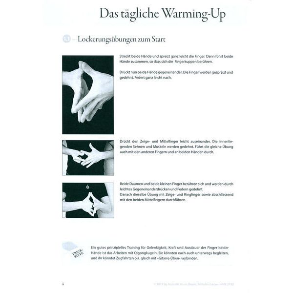 Acoustic Music Books Mein tgliches Warming -Up