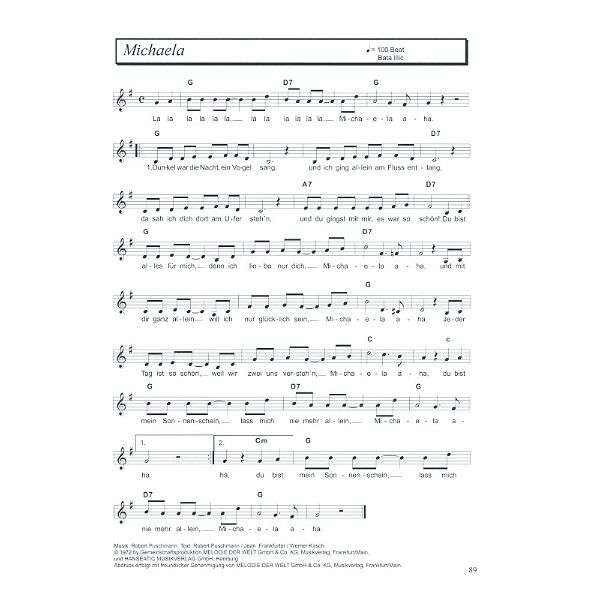 Musikverlag Hildner 140 deutsche Schlager 70/80