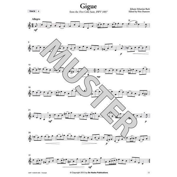 De Haske Bach For Trumpet