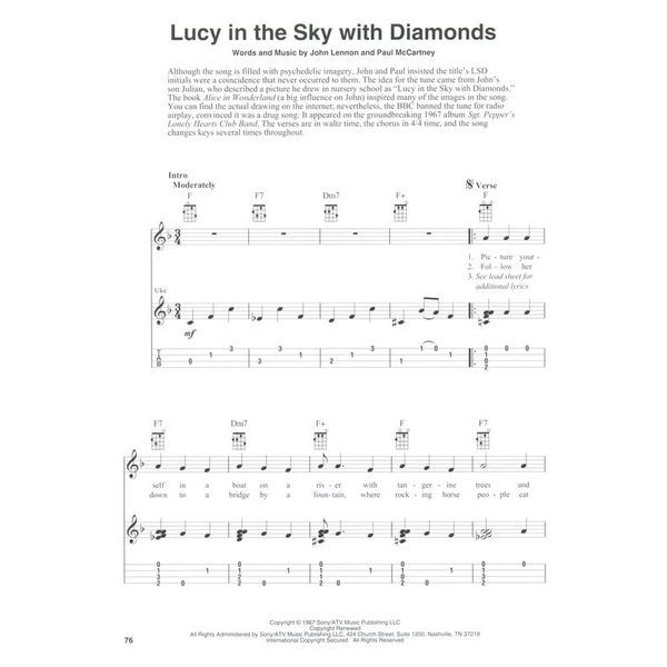 Hal Leonard Beatles Fingerstyle Ukulele