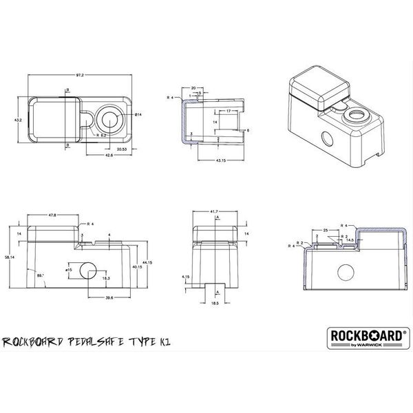 Rockboard Pedalsafe Type K1 universal