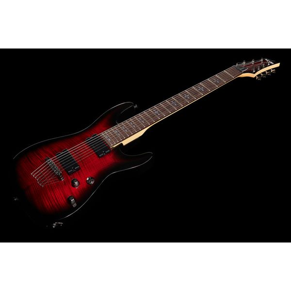 Schecter Demon-7 Crimson Red Burst
