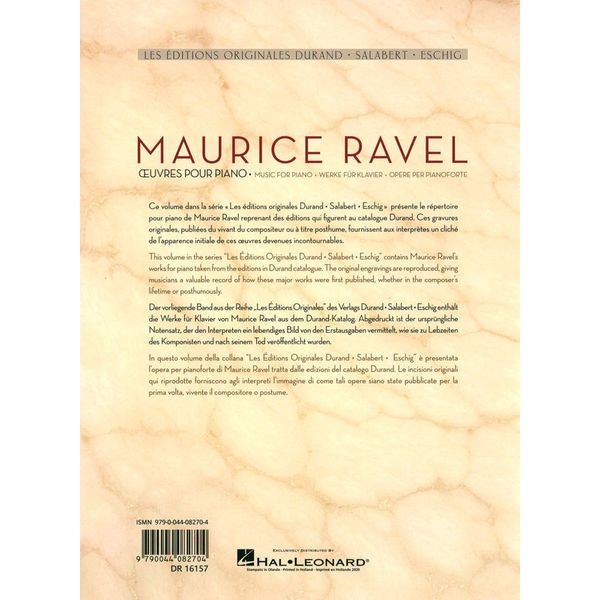 Editions Durand Ravel uvres Pour Piano