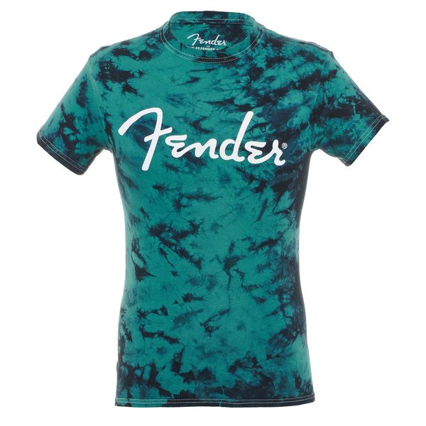 Fender T-Shirt Tie-Dye Logo Black XXL