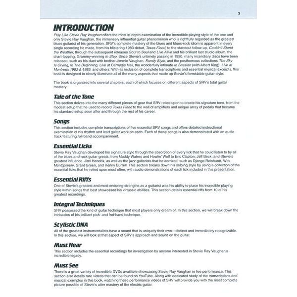 Hal Leonard Play Like Stevie Ray Vaughan
