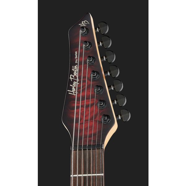 Harley Benton Amarok-7  BKRD Quilted Burst