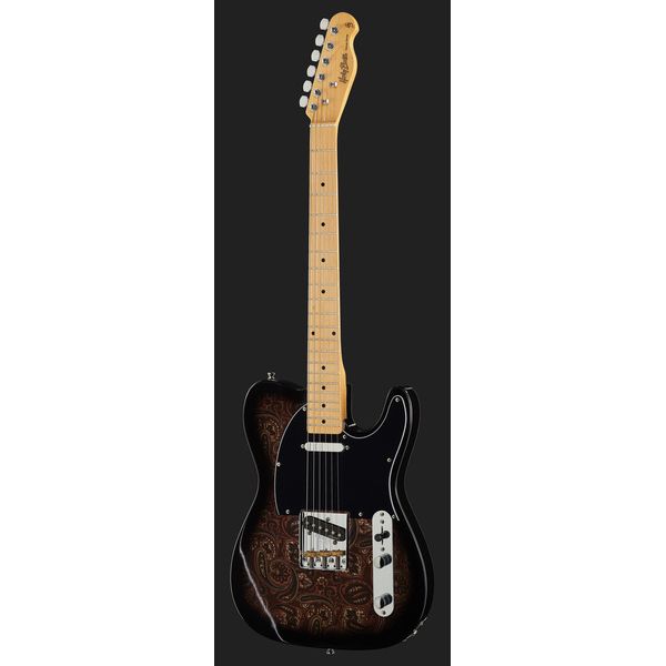 Harley Benton TE-70 Black Paisley w/Bag