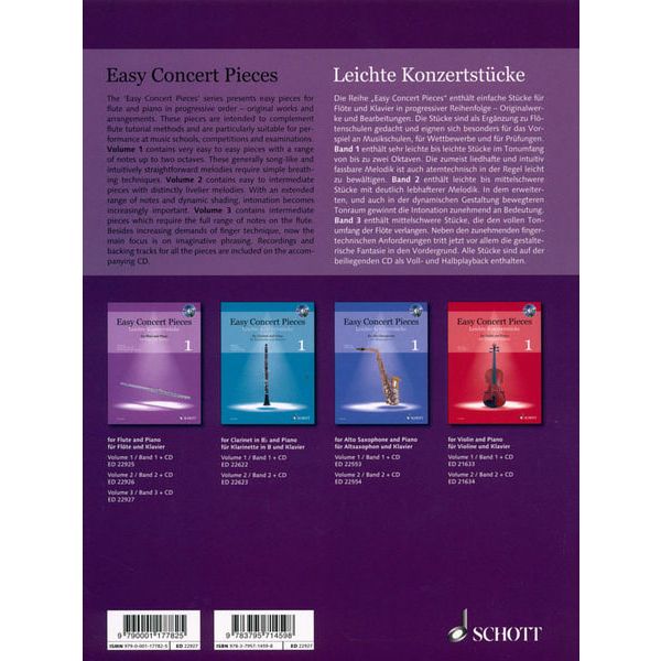Schott Easy Concert Pieces Flute 3