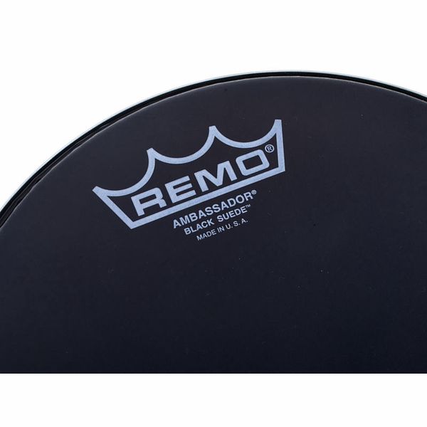 Remo 08" Ambassador Black Suede