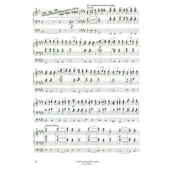 Verlag Dohr Smetana Die Moldau Orgel