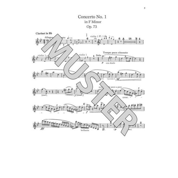 Music Minus One Weber Clarinet Concerto No. 1