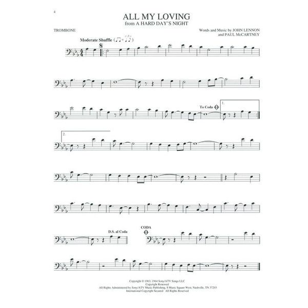 Hal Leonard Big Book Of Trombone Songs