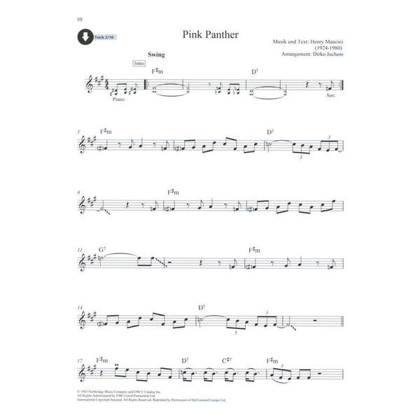 Schott Movie Classics T-Sax