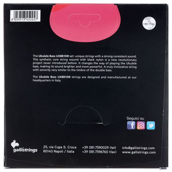 Galli Strings UXB810 Ukulele Bass Str.