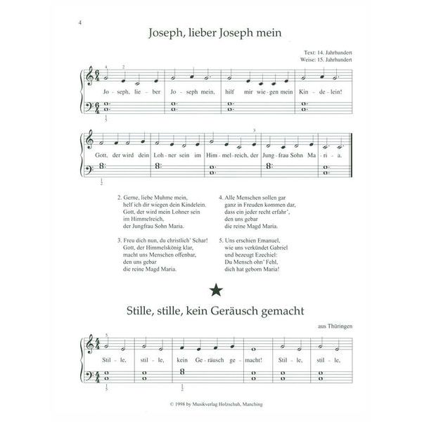 Holzschuh Verlag Weihnachtliche Tastentrume