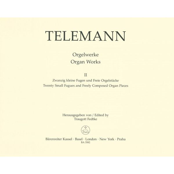 Brenreiter Telemann Orgelwerke 2