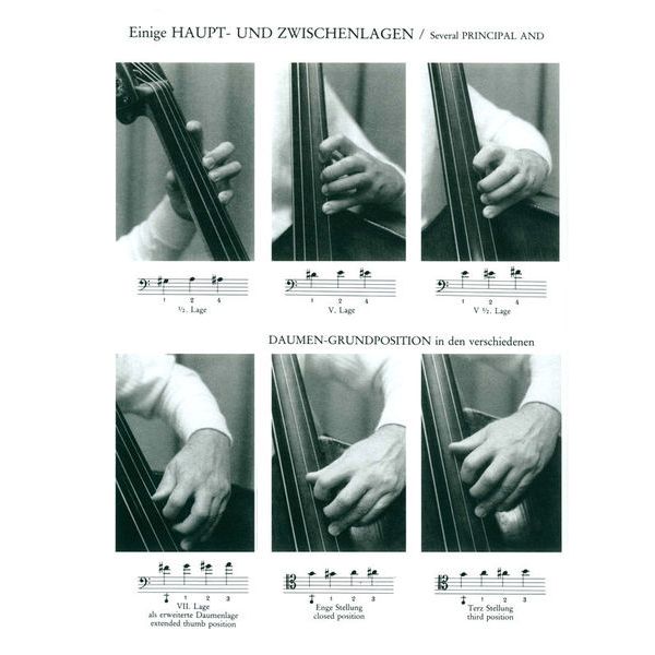 Zimmermann Verlag Grifftabelle Kontrabass