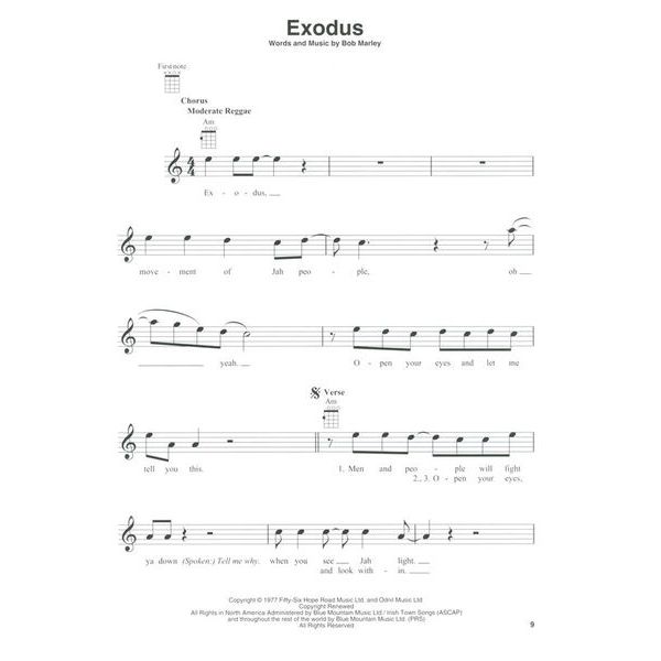 Hal Leonard Bob Marley For Ukulele
